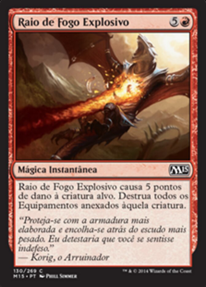 Raio de Fogo Explosivo - Magic 2015