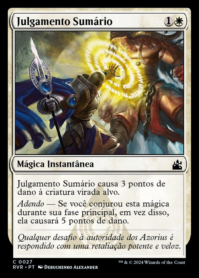 Julgamento Sumário - Ravnica Remastered