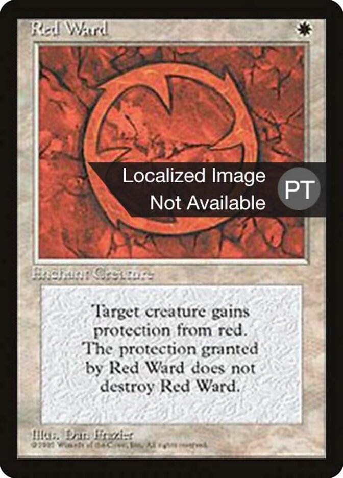 Defesa Vermelha - Fourth Edition Foreign Black Border