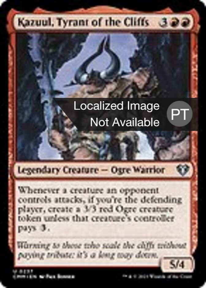 Kazuul, Tirano dos Penhascos - Commander Masters