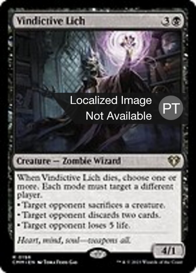 Lich Vingativo - Commander Masters
