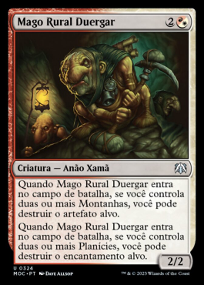 Mago Rural Duergar - March of the Machine Commander