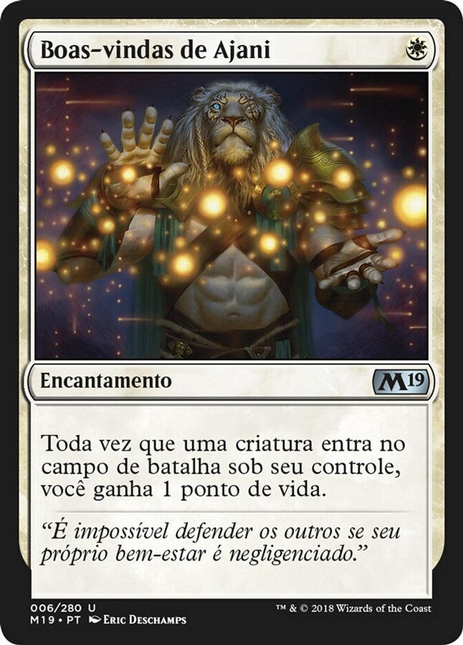 Boas-vindas de Ajani - Core Set 2019