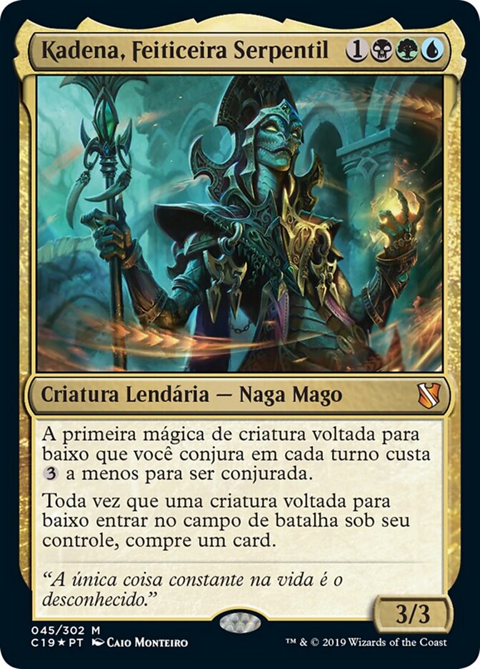 Kadena, Feiticeira Serpentil - Commander 2019