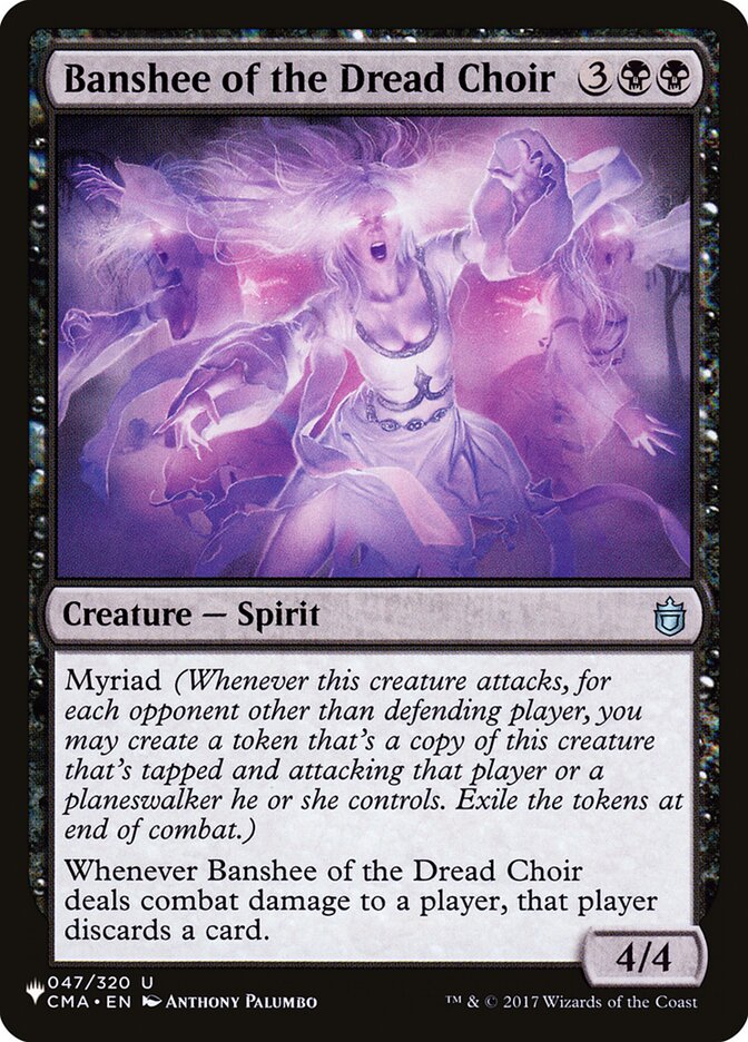 Banshee of the Dread Choir - The List
