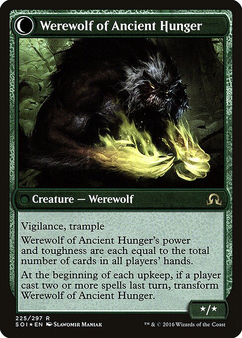 Werewolf of Ancient Hunger (verso)