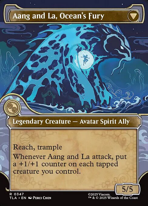 Aang and La, Ocean's Fury (verso)