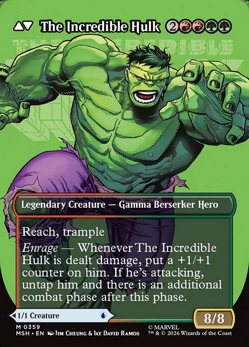 The Incredible Hulk (verso)