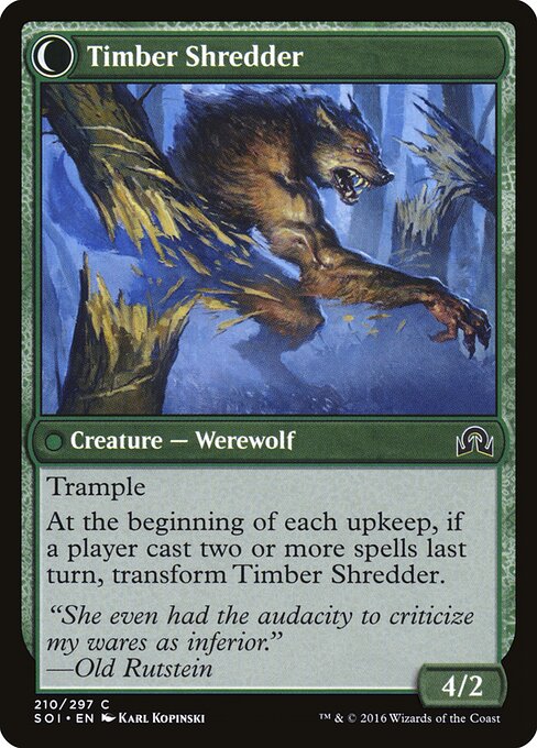 Timber Shredder (verso)