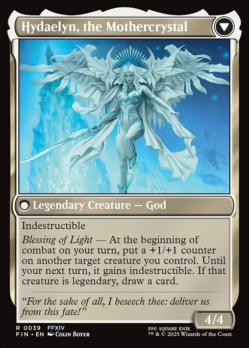Hydaelyn, the Mothercrystal (verso)