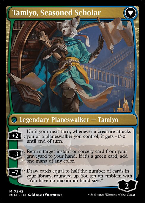 Tamiyo, Seasoned Scholar (verso)