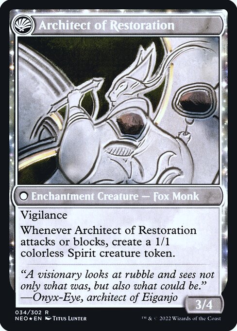 Architect of Restoration (verso)
