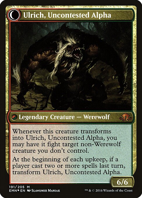 Ulrich, Uncontested Alpha (verso)