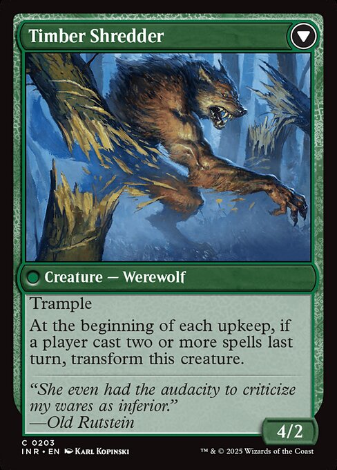 Timber Shredder (verso)