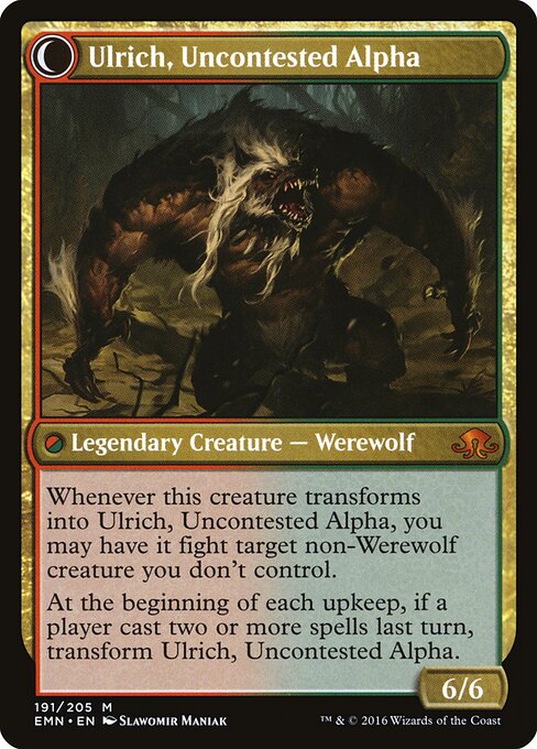 Ulrich, Uncontested Alpha (verso)