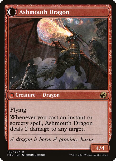 Ashmouth Dragon (verso)