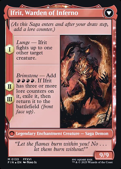 Ifrit, Warden of Inferno (verso)