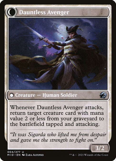 Dauntless Avenger (verso)