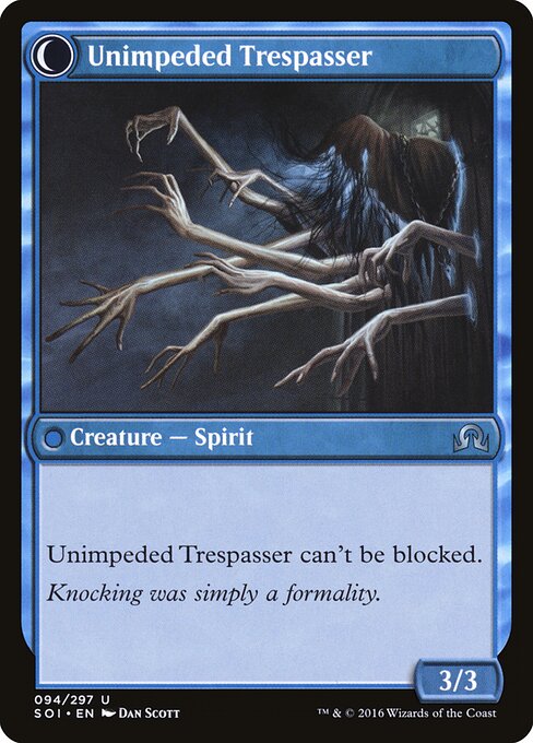 Unimpeded Trespasser (verso)