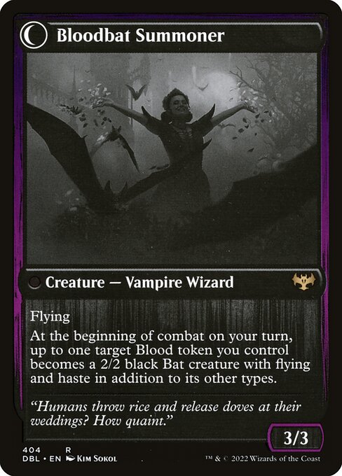 Bloodbat Summoner (verso)