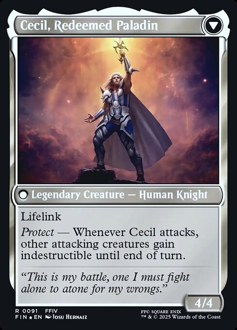Cecil, Redeemed Paladin (verso)