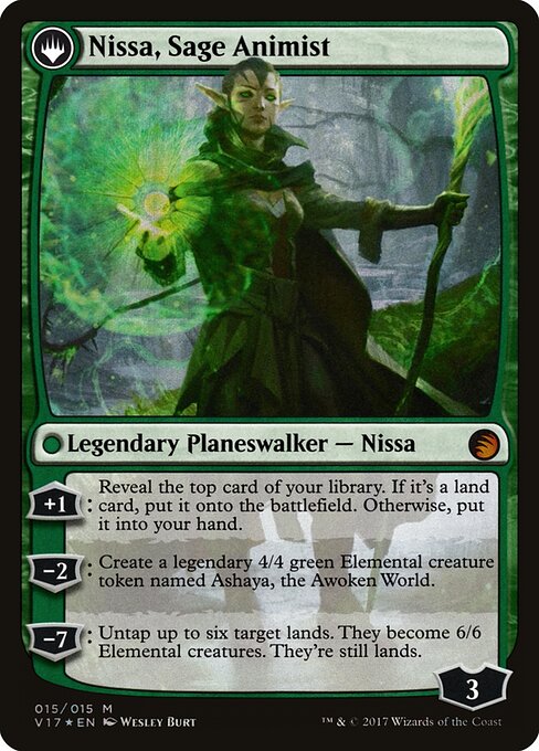 Nissa, Sage Animist (verso)