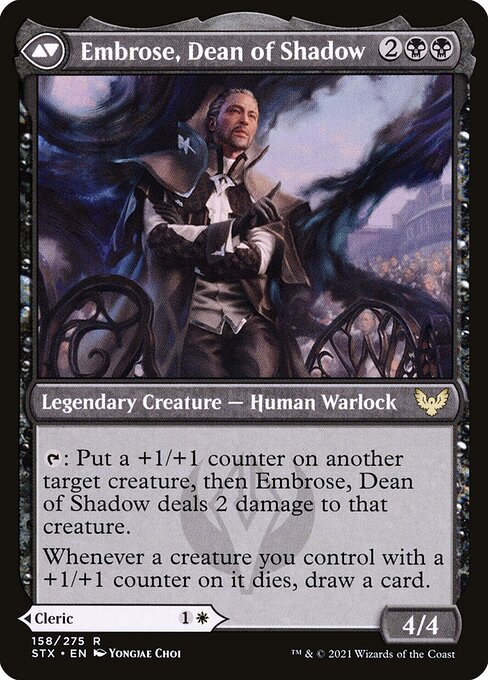 Embrose, Dean of Shadow (verso)