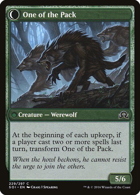 One of the Pack (verso)