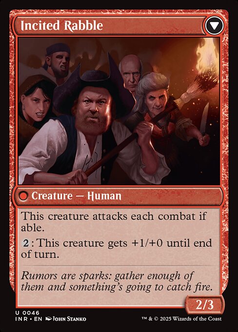 Incited Rabble (verso)