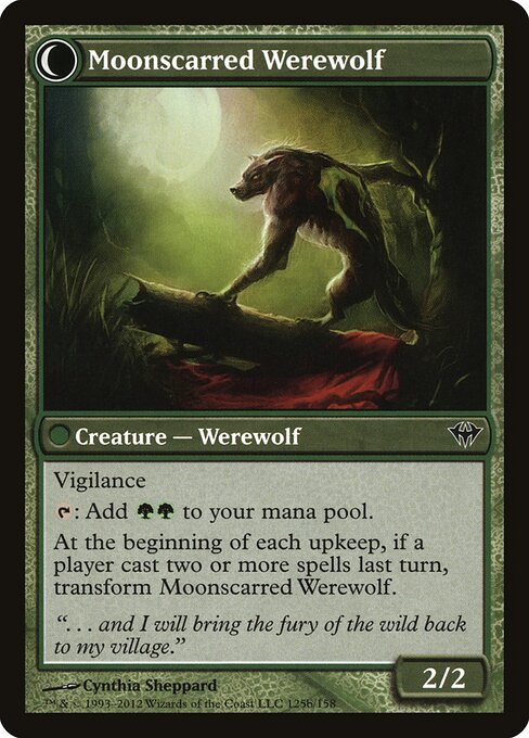 Moonscarred Werewolf (verso)