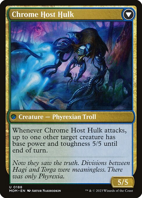 Chrome Host Hulk (verso)