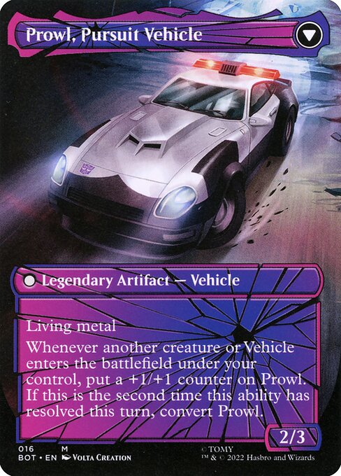Prowl, Pursuit Vehicle (verso)