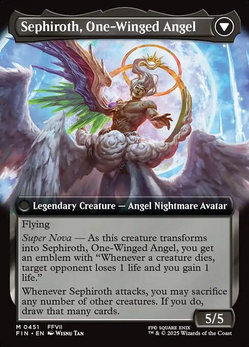 Sephiroth, One-Winged Angel (verso)