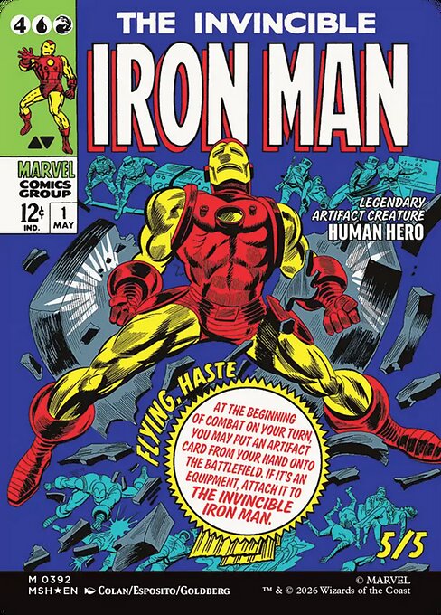 The Invincible Iron Man (verso)