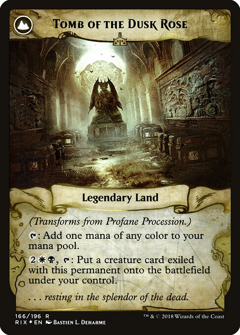 Tomb of the Dusk Rose (verso)