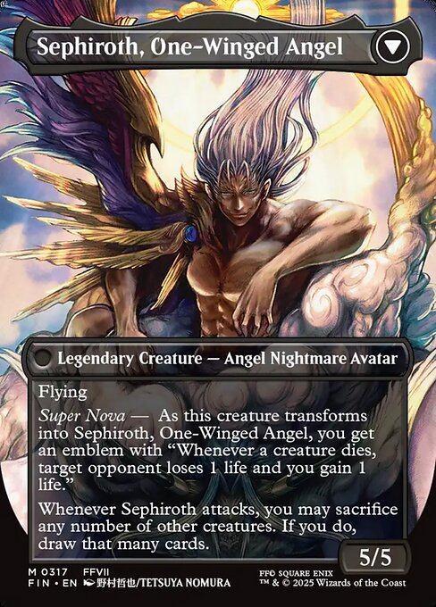 Sephiroth, One-Winged Angel (verso)