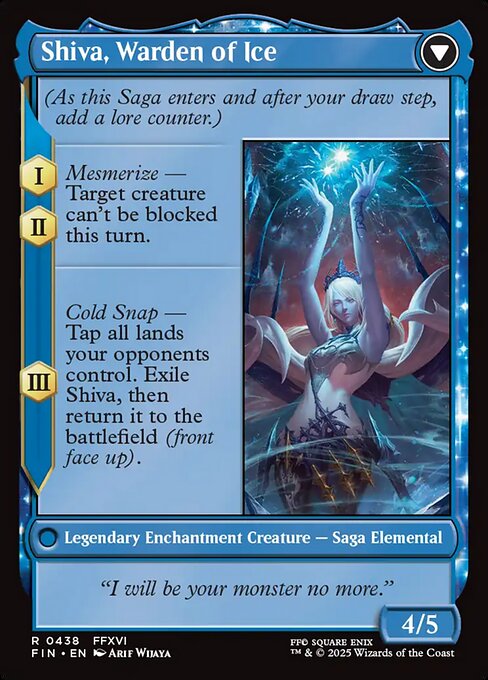 Shiva, Warden of Ice (verso)