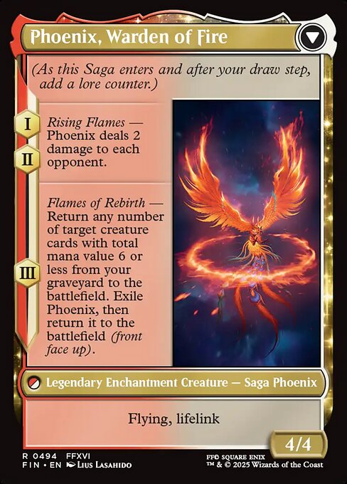 Phoenix, Warden of Fire (verso)