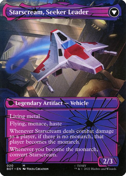 Starscream, Seeker Leader (verso)