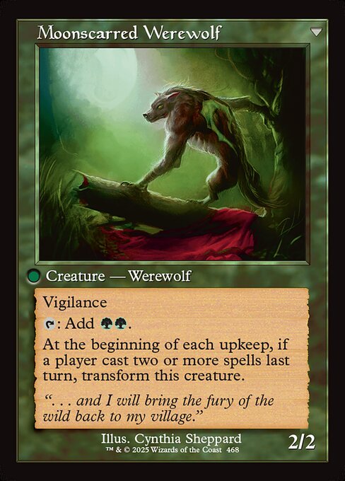 Moonscarred Werewolf (verso)