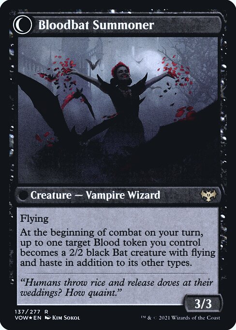 Bloodbat Summoner (verso)