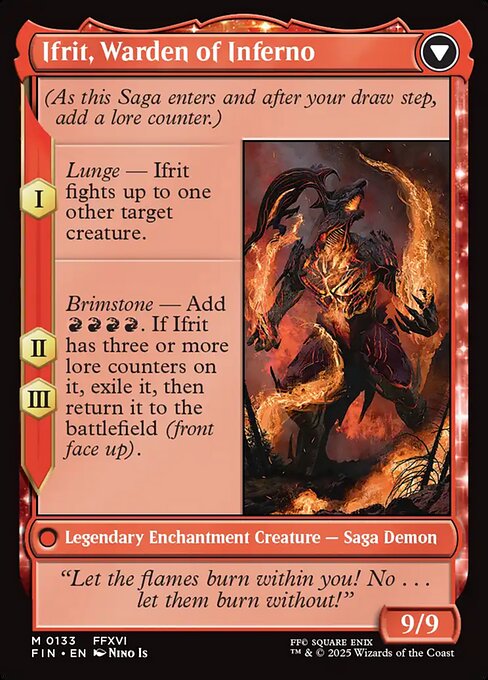 Ifrit, Warden of Inferno (verso)