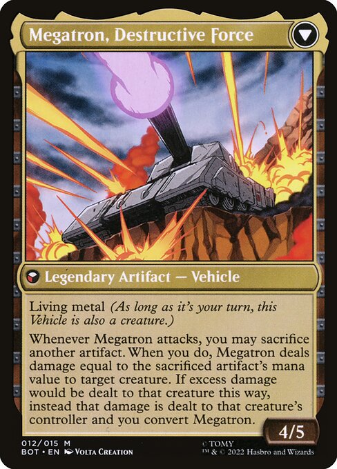 Megatron, Destructive Force (verso)