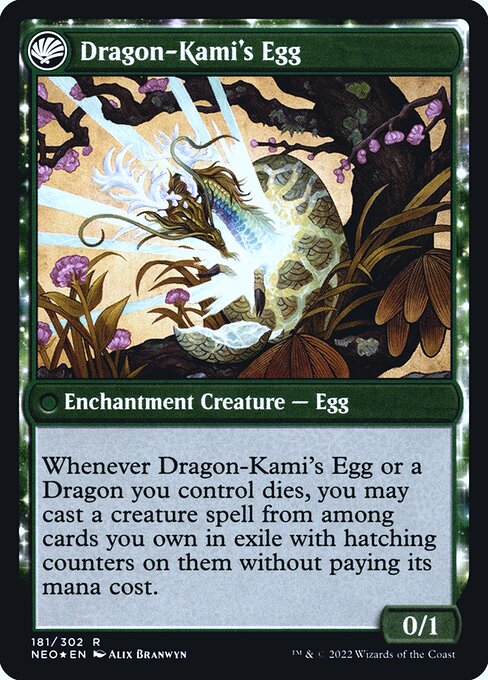 Dragon-Kami's Egg (verso)