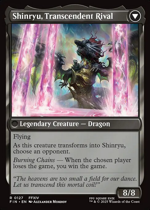 Shinryu, Transcendent Rival (verso)