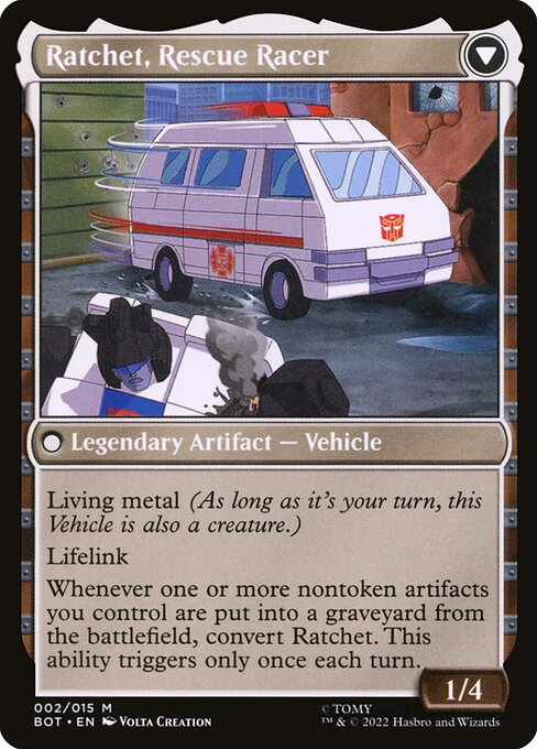 Ratchet, Rescue Racer (verso)