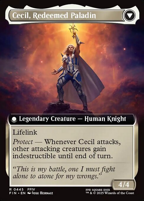 Cecil, Redeemed Paladin (verso)