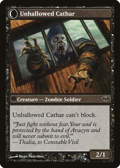 Unhallowed Cathar (verso)