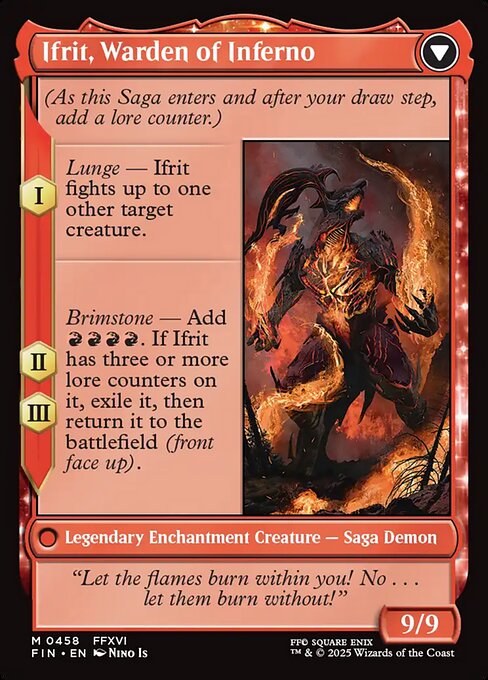 Ifrit, Warden of Inferno (verso)