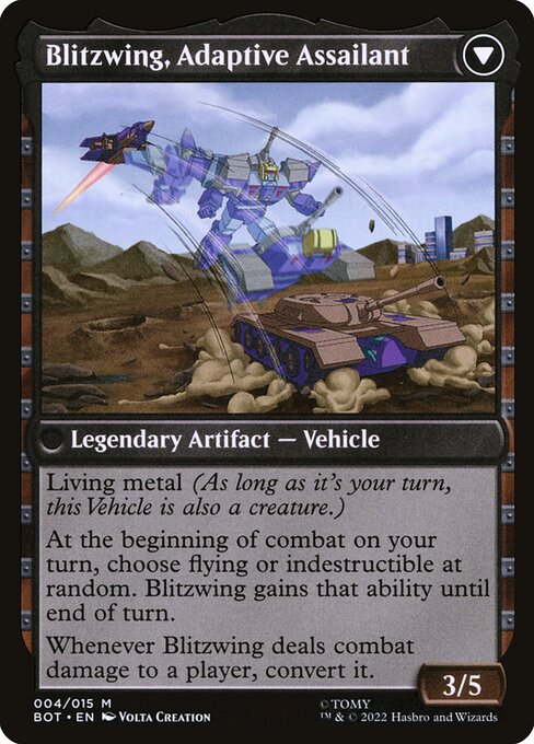 Blitzwing, Adaptive Assailant (verso)